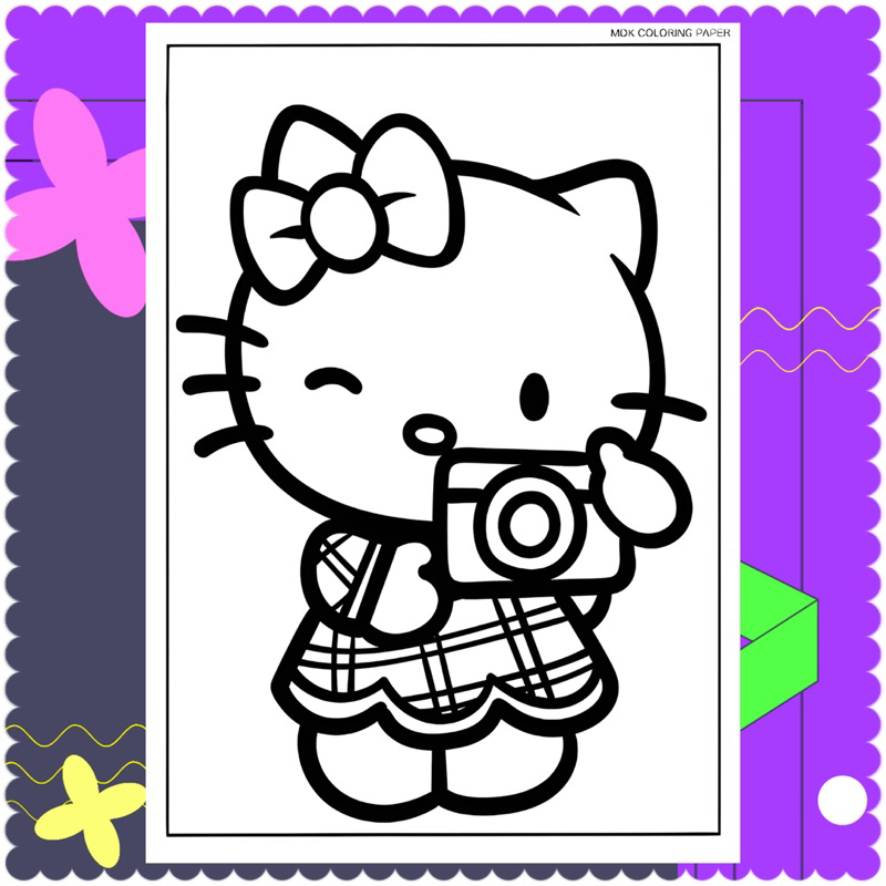 

MDK Kertas Mewarnai HELLO KITTY 2 / Kertas & Lembar Mewarnai anak