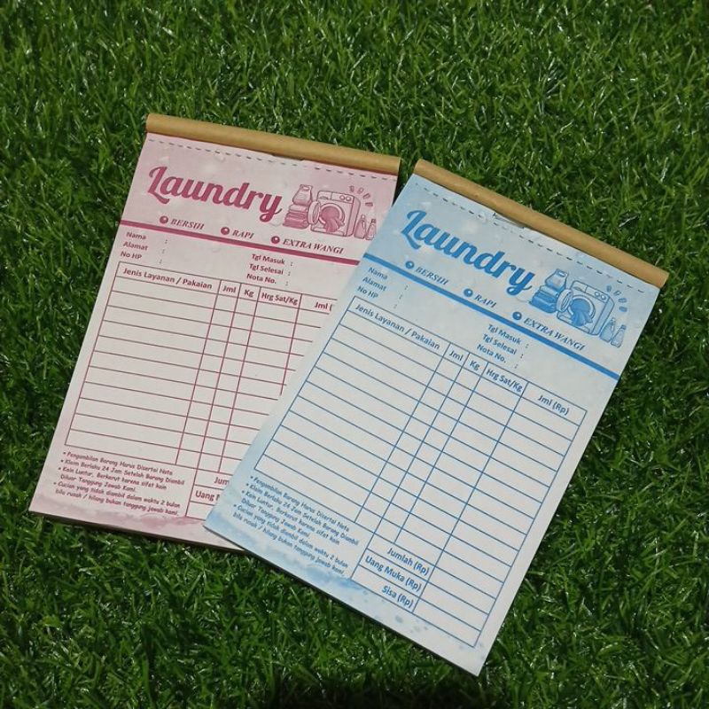 

NOTA LONDRY 2 PLAY ISI 100 LEMBAR 50 SET UKURAN 1/4 FOLIO 10,5X16,5 READY STOK
