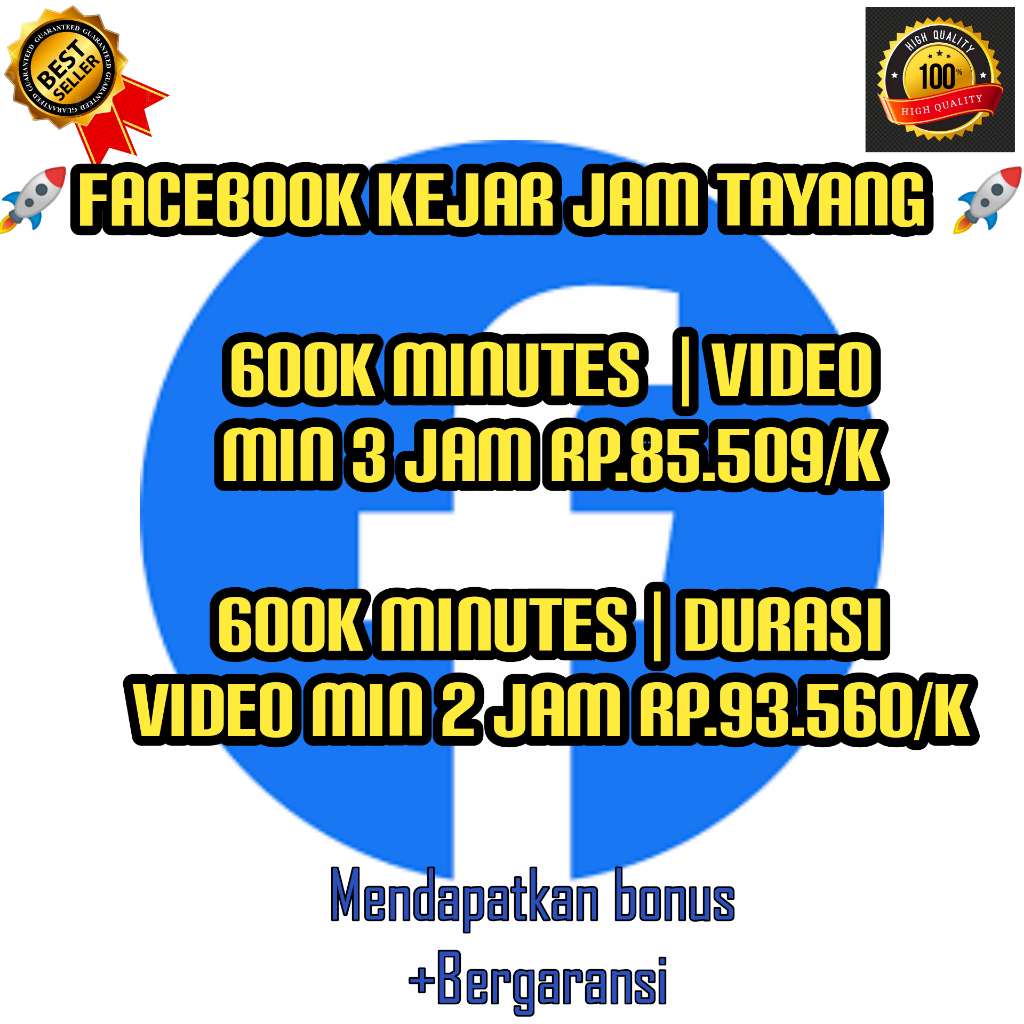 FACEBOOK JAM TAYANG 600K