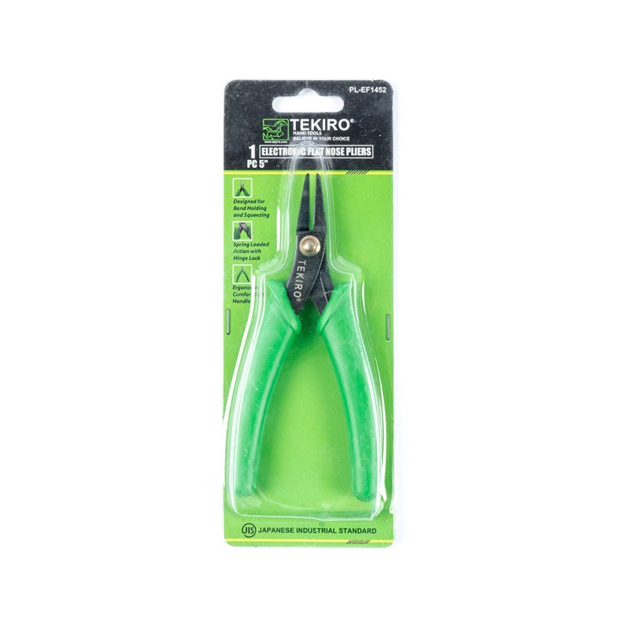 TEKIRO ELECTRONIC FLAT NOSE PLIERS 5 INCH / TANG LANCIP ELEKTRONIK