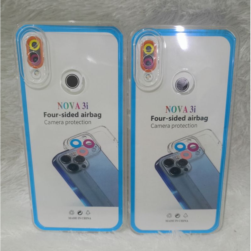 Softcase Casing Huawei Nova 3i Slikon transparan pelindung belakang hp+camera