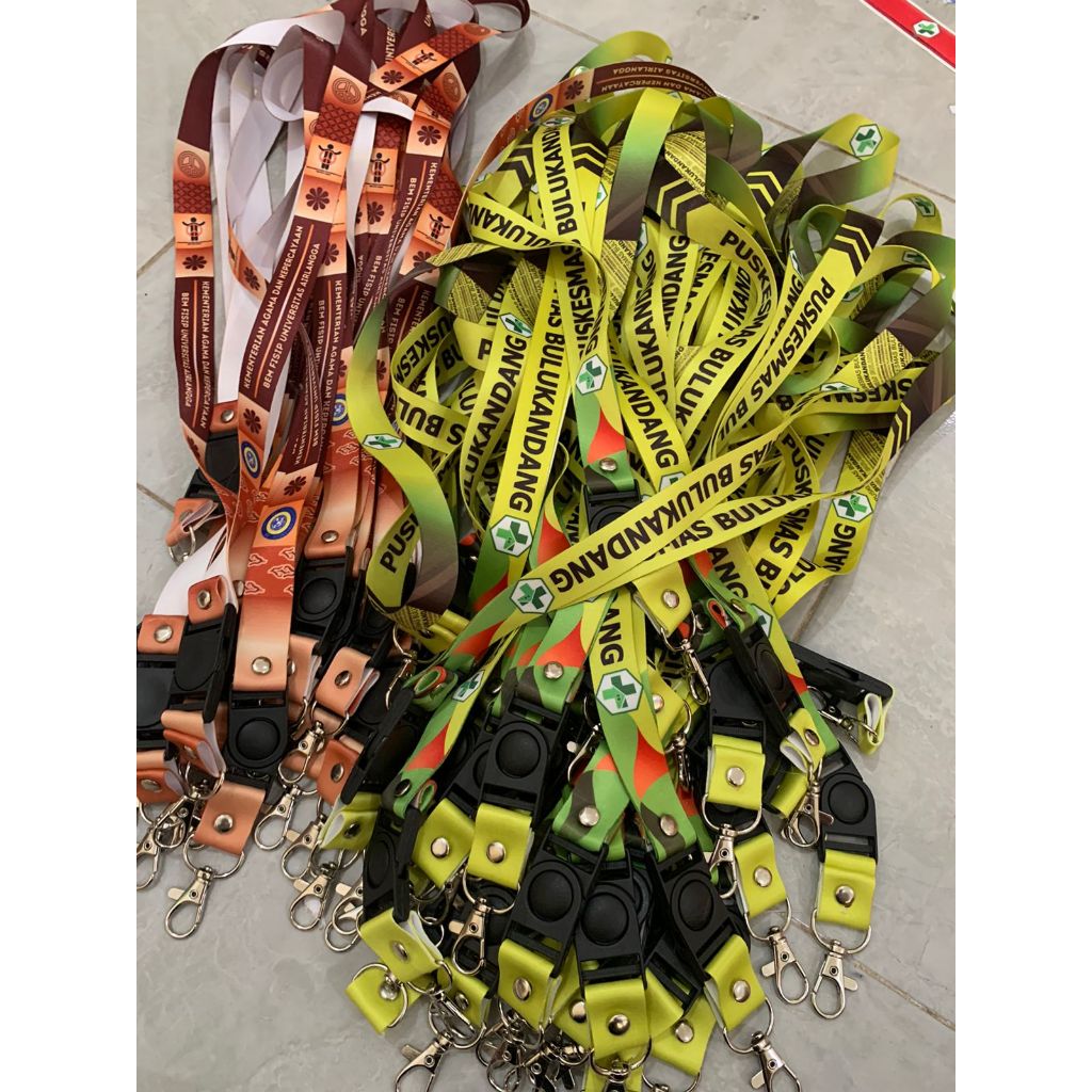 

RANDOM 2 pcs contoh sampel tali lanyard priting sublim