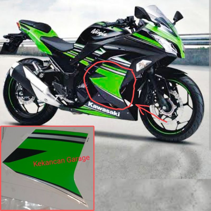 Striping Original KGP Ninja 250fi 2016 SE (Fairing KANAN)