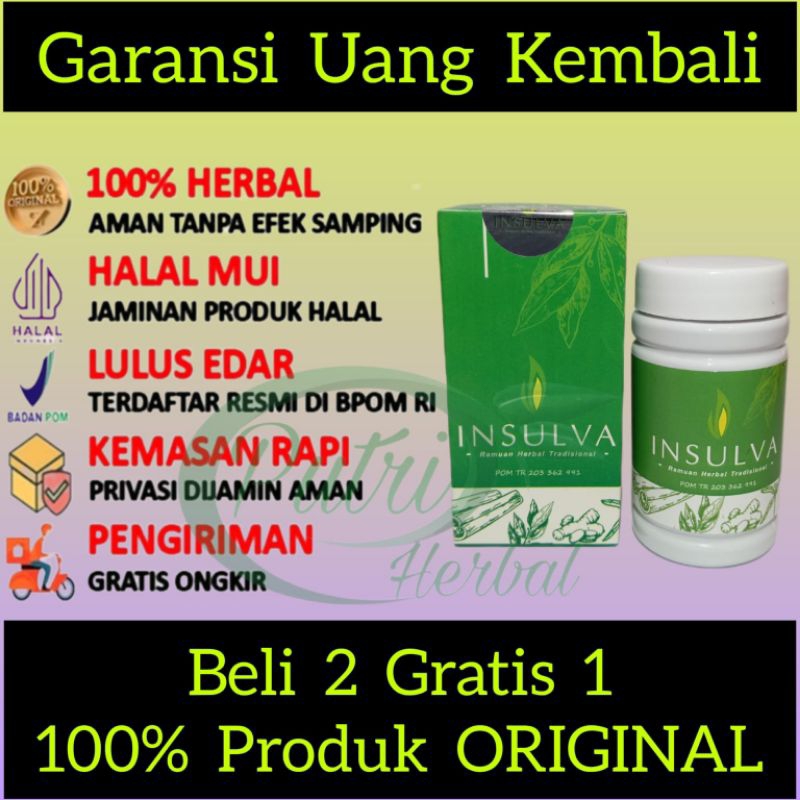 INSULVA ASLI HERBAL ORIGINAL OBAT DIABETES KENCING MANIS