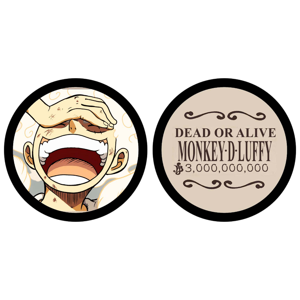 KEYCHAIN ONE PIECE BOUNTY GANCI BOLAK BALIK (HARGA 1 PCS + LAMINASI GLOSSY) WIBU GANTUNGAN KUNCI JPO