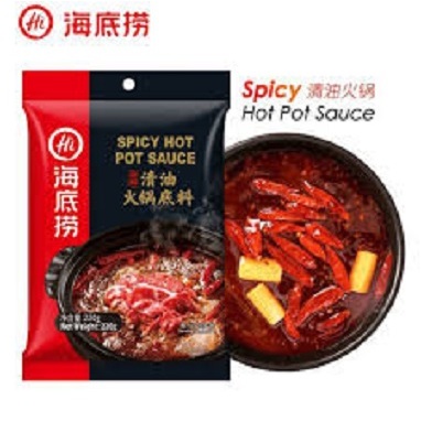 

HAIDILAO Spicy Hot Pot Sauce-Saus Bumbu Instan Pedas 220gr