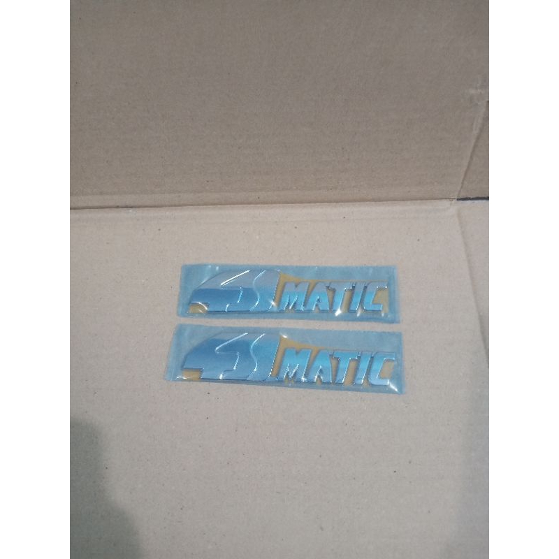 emblem logo tulisan 4-matic original