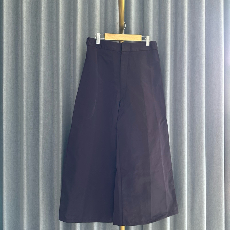 𝙋𝙍𝙀𝙇𝙊𝙑𝙀𝘿 Avgal Purple Long Cullotes High Waist Pants Satin Celana Kulot Oversized Fashion Wanita Bra