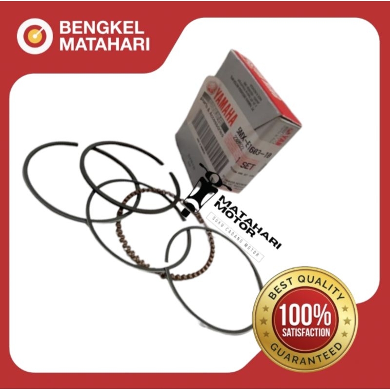 RING SEHER/RING PISTON (5MX) MIO KARBU, FINO KARBU, SOUL KARBU OVERSIZE STANDAR ORIGINAL YGP