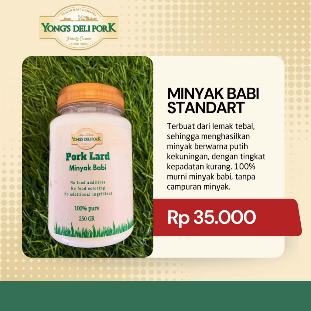 

PORK LARD Minyak Babi 250g
