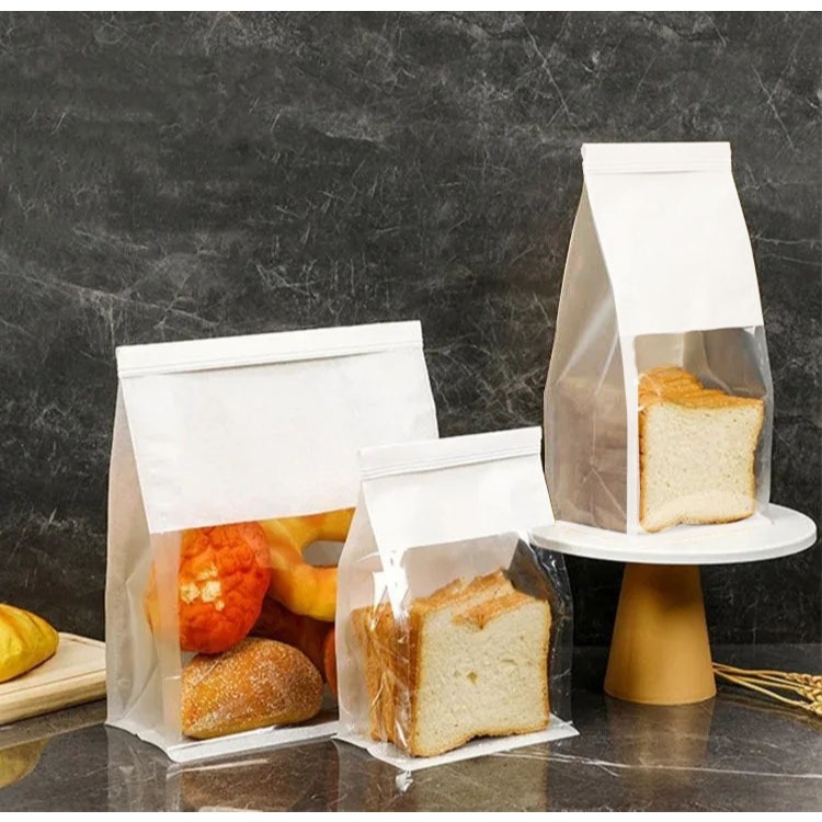 Bread Bag Putih 481| 480| 479| Kantong Roti| Snack| Kantong Kue Kering ( Grosir 1 Bal Isi 50 Pcs )