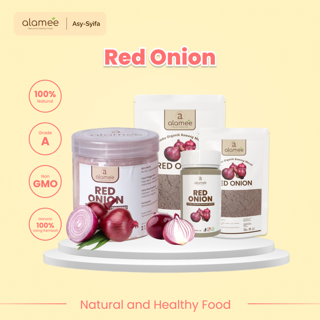 

Bawang Merah Bubuk Red Onion Powder Bumbu Masak Dapur Organik Alami 50 Gr