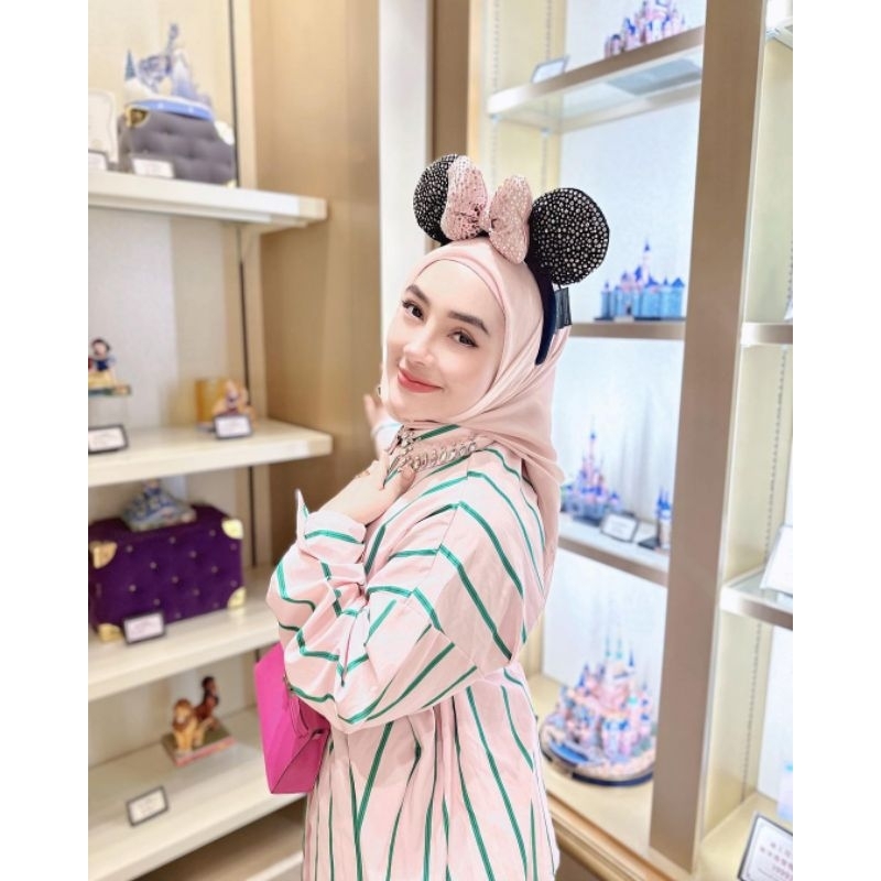 Shellasaukia Kemeja Disneyland Import Premium Baju Atasan Wanita Terbaru Cantik Simple Mewah Lucu La