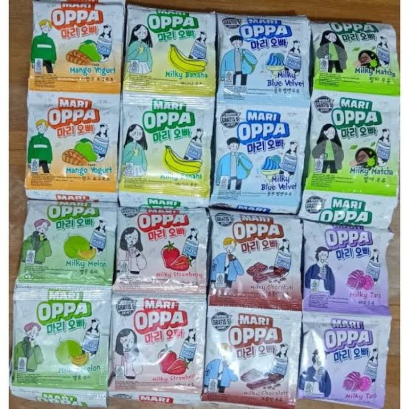 

Mari Oppa Minuman bubukk (per renceng)