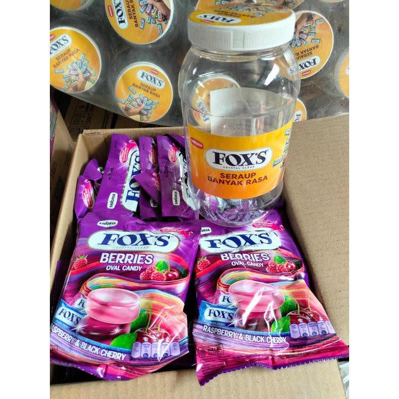 

permen fox dapat 3 pack + 1 toples