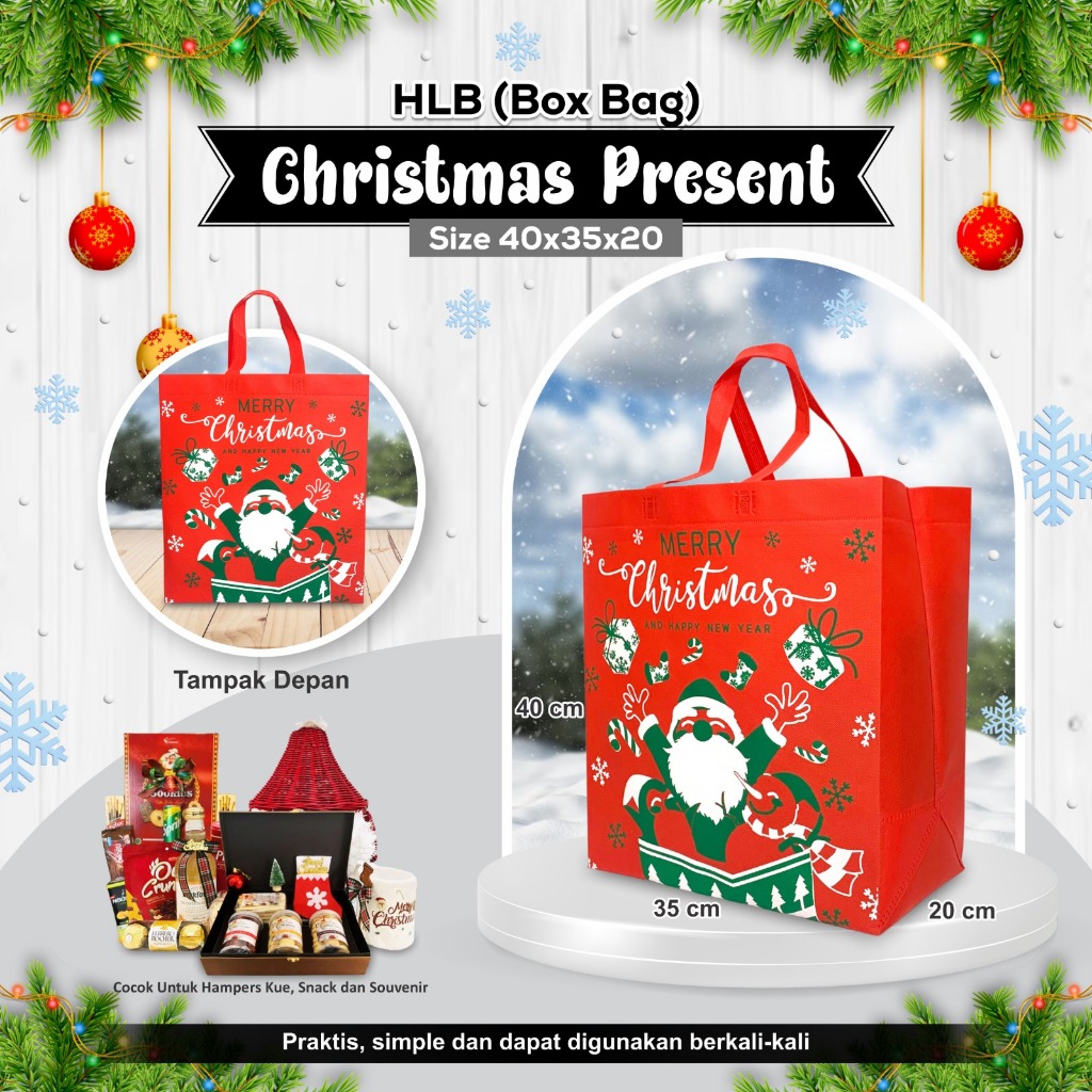 

[BISA CUSTOM] Goodie Bag Natal | Tas Hampers Christmas | Tas Natal | Tas Souvenir Natal | Tas Hampers Natal