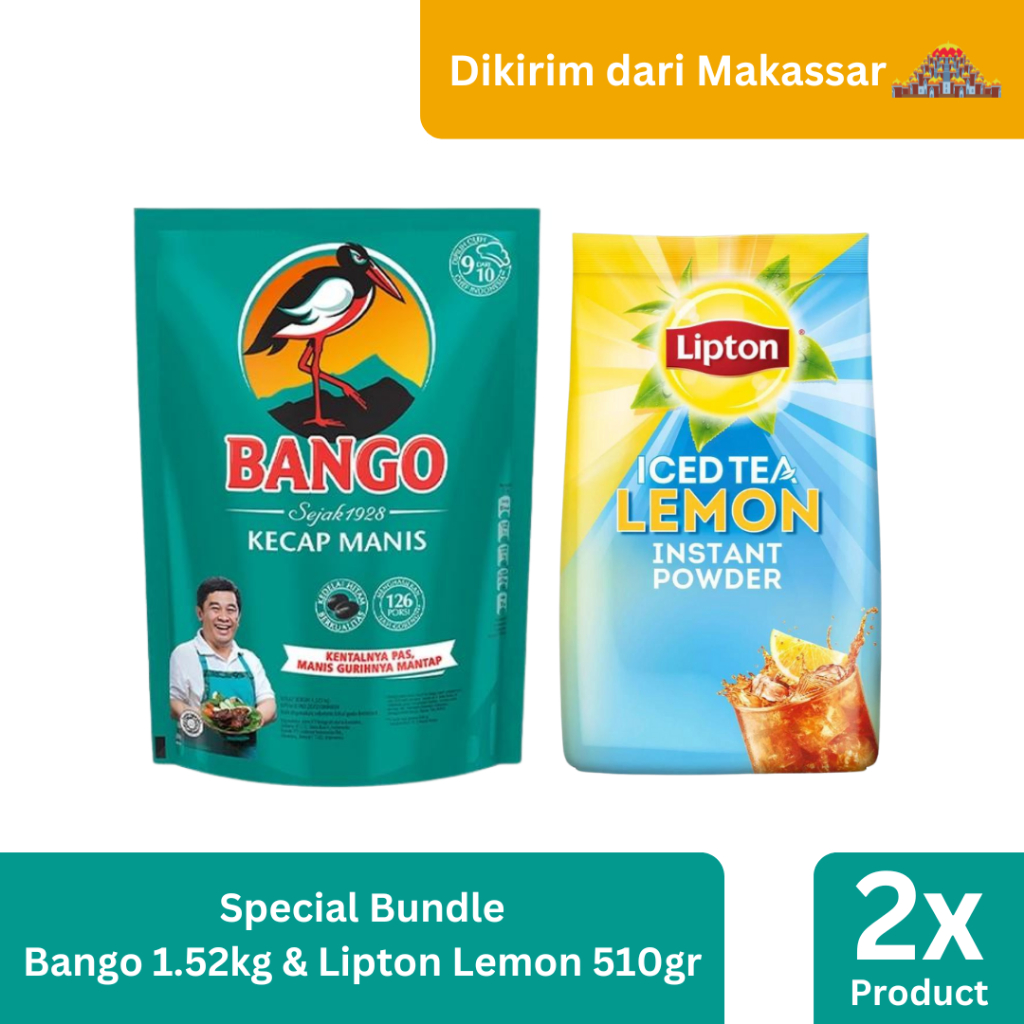 

Bango Kecap 1.5KG + Lipton Ice Tea Mix Lemon 510GR [Kirim dari Makassar]