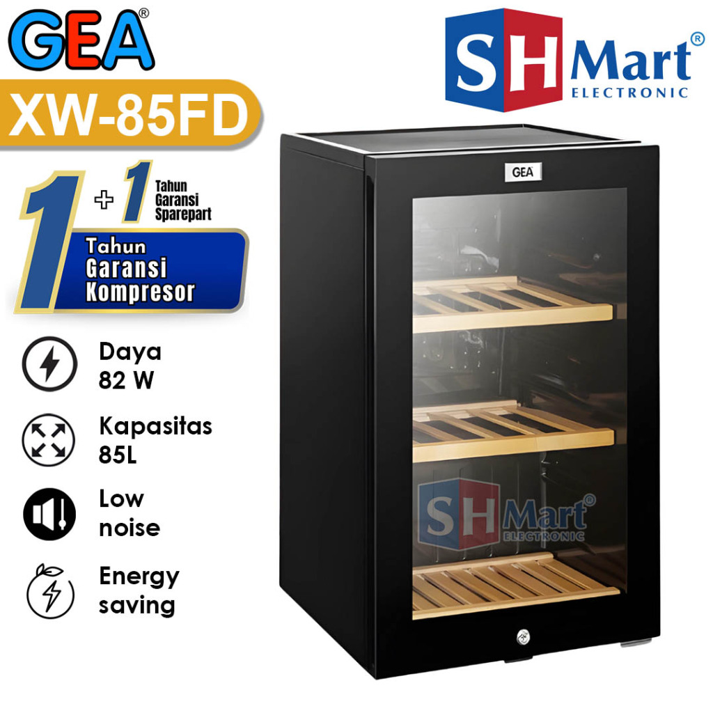 GEA WINE COOLER XW-85FD KULKAS WINE GEA XW85FD WITH DIGITAL THERMOSTAT