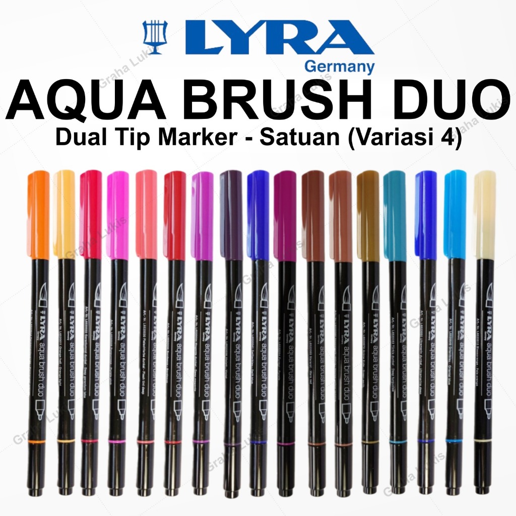

Lyra Aqua Brush Duo - Dual Brush Pen (Variasi 4)