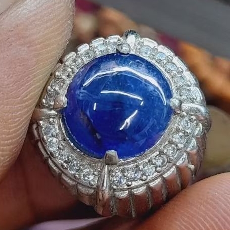 CINCIN BATU BLUE SAFIR KUALITAS SUPER ASLI NATURAL HARGA MURAH