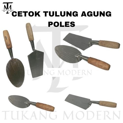 CETOK TUKANG BAJA/ SENDOK SEMEN/ CETOK TULUNGAGUNG BULAT KOTAK/ TROWEL