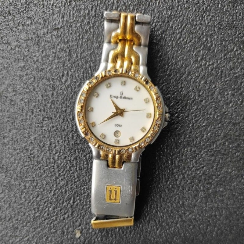 jam tangan krug-baumen wanita Swiss Made full original bekas