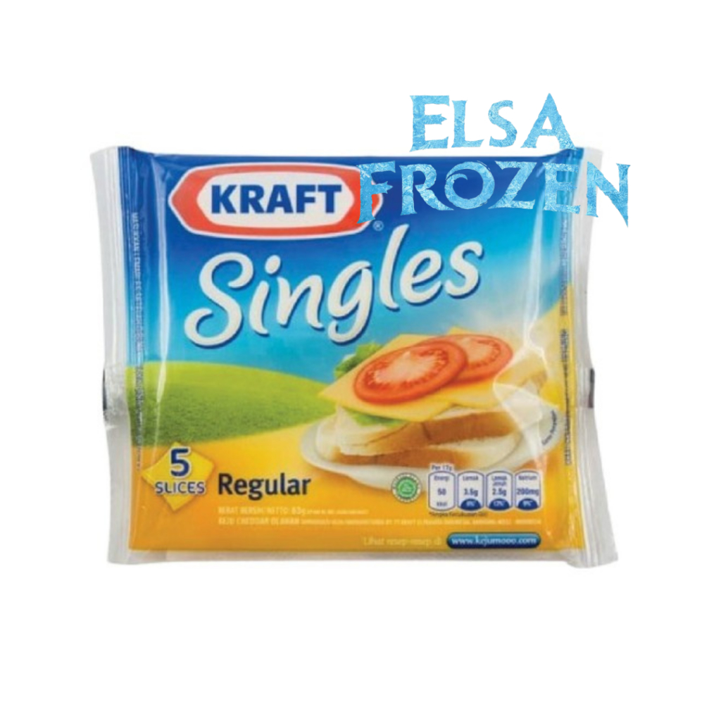 

KRAFT KEJU SINGLES REGULAR 83GR ISI 5 PCS / KEJU SLICE