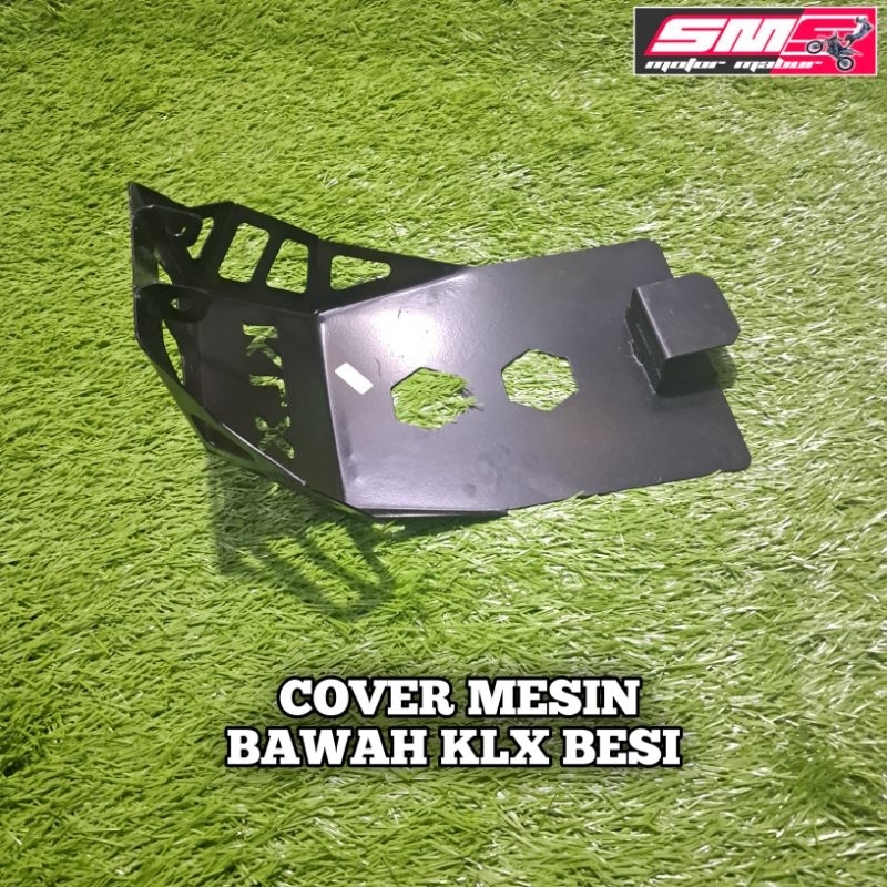 COVER TUTUP MESIN BAWAH KLX 150 HITAM BESI