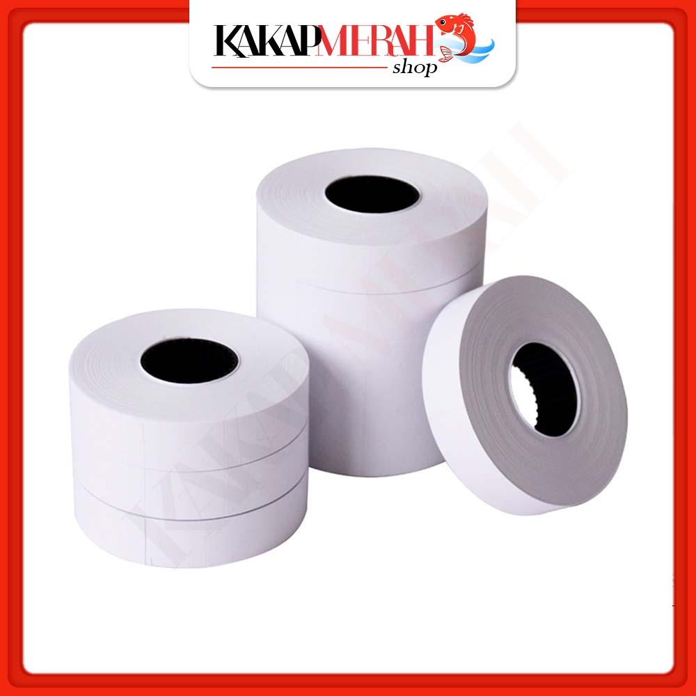 

Reffil Isi Ulang Label Harga 2 Baris Price Labeller Tempelan Sticker Barcode Produk Barang