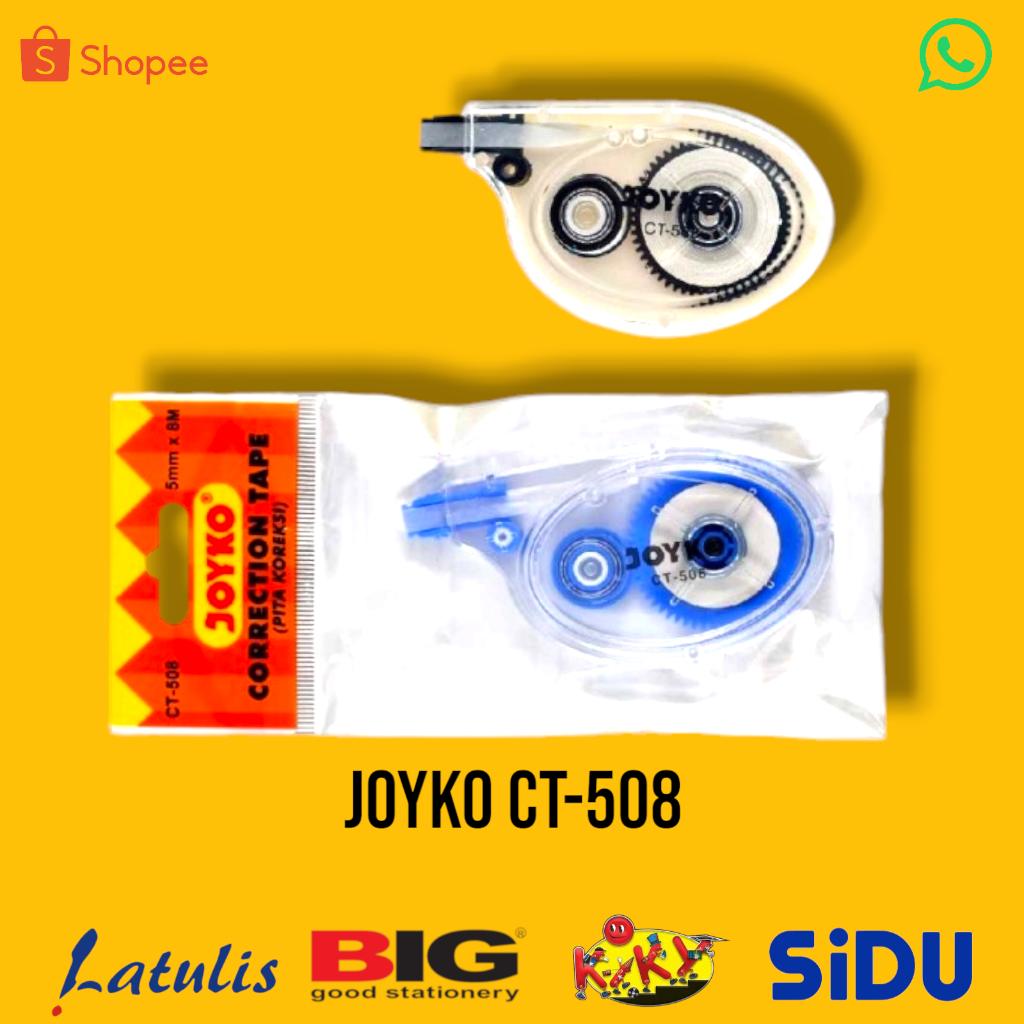 

Correction Tape Pita Koreksi Joyko CT-508 (3pcs)