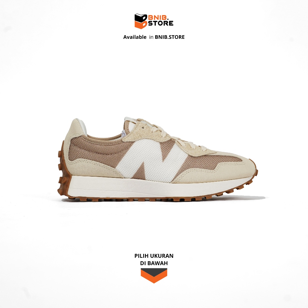 Sepatu Sneaker Pria NB 327 Bone Mindful Grey Original