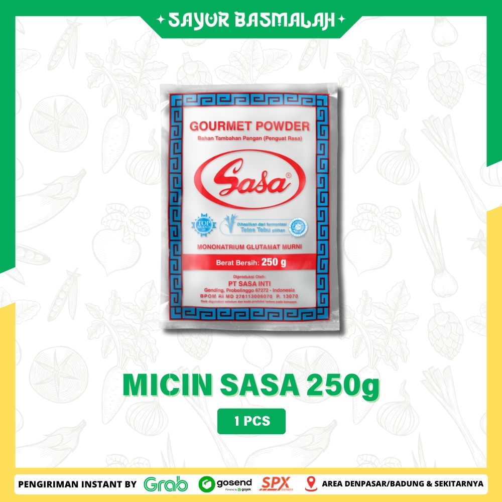 

Micin Sasa 250g 1pcs - Sayur Basmalah