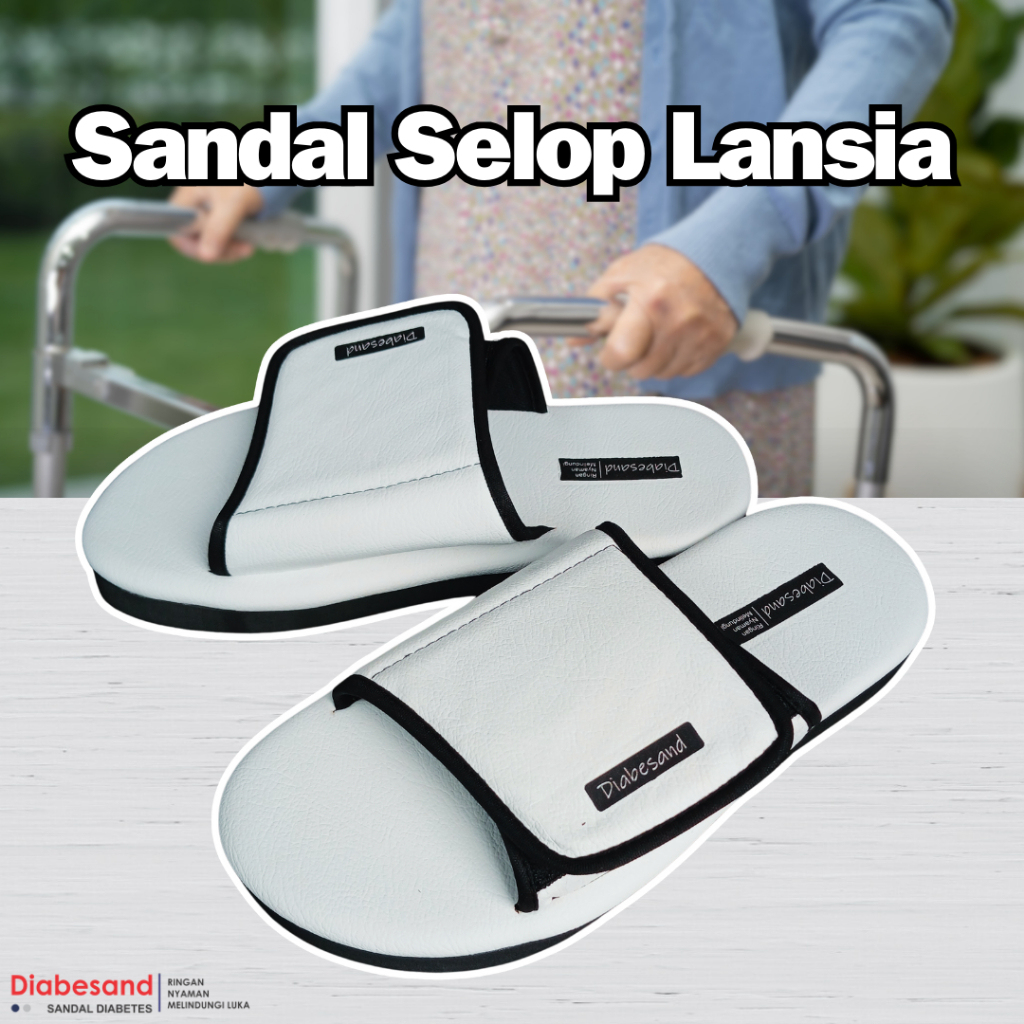 Diabesand Sandal Selop Lansia Ringan Dan Nyaman Size Pria