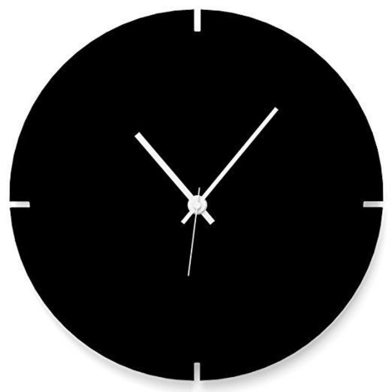 jam dinding hitam Duco / jam dinding kayu / jam dinding aesthetic