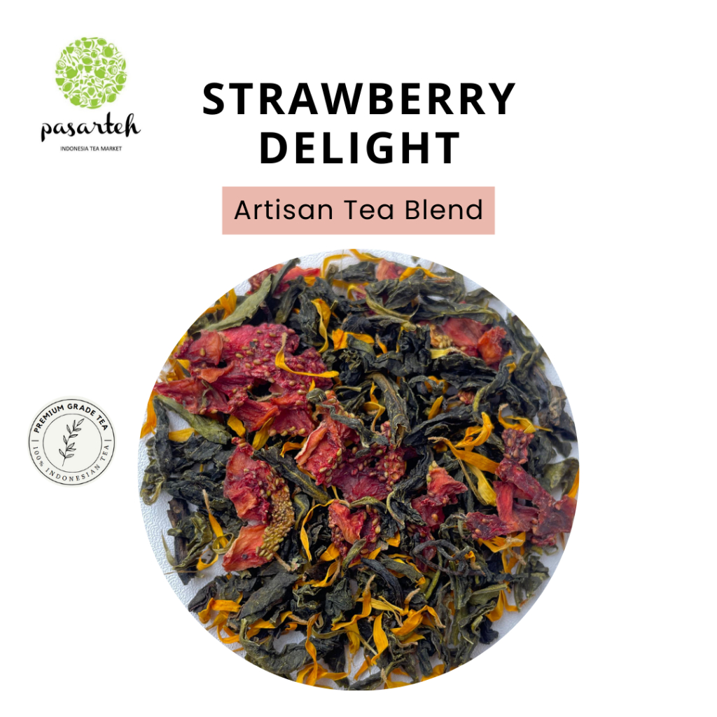 

[ pasarteh ] Strawberry Delight | Artisan Tea Blend | Strawberry Tea | Iced Tea