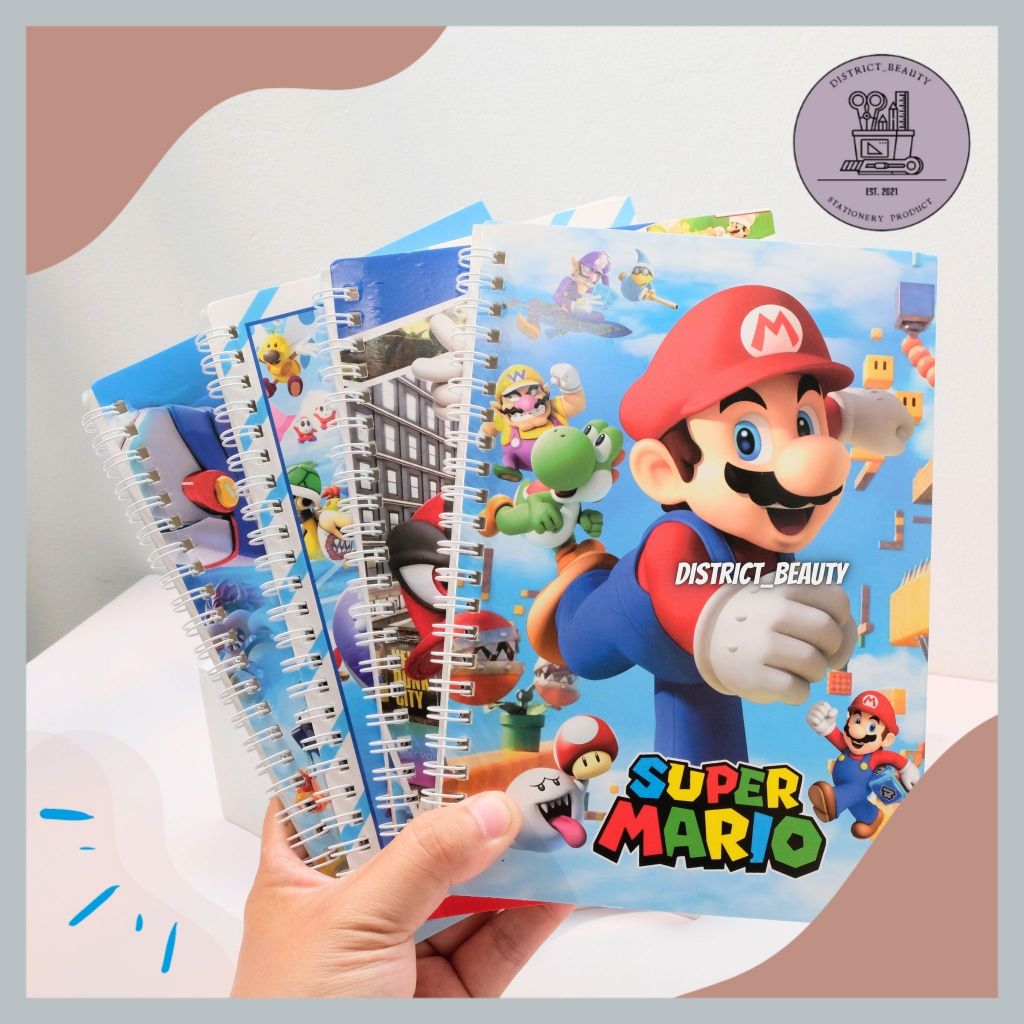 

BUKU SPIRAL MARIO BROS BUKU A5 MEMO SPIRAL NOTEBOOK RING BUKU CATATAN BERGARIS UKURAN A5 MOTIF MARIO BROS