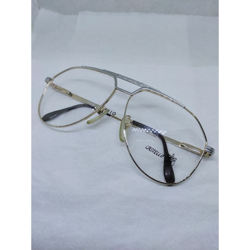 Kacamata aviator vintage NOS santos classic sunglasses kacamata antik castello frame gold silver kla
