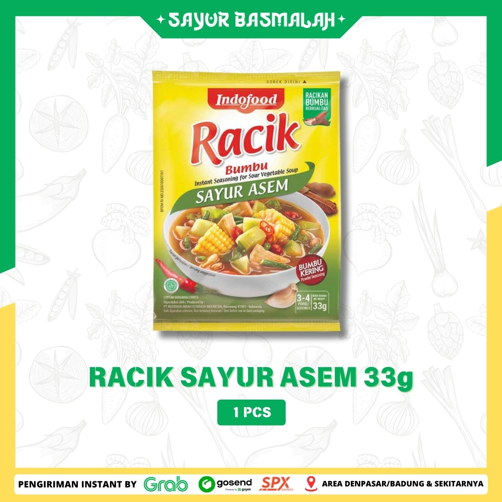 

Racik Sayur Asem 33g 1pcs - Sayur Basmalah