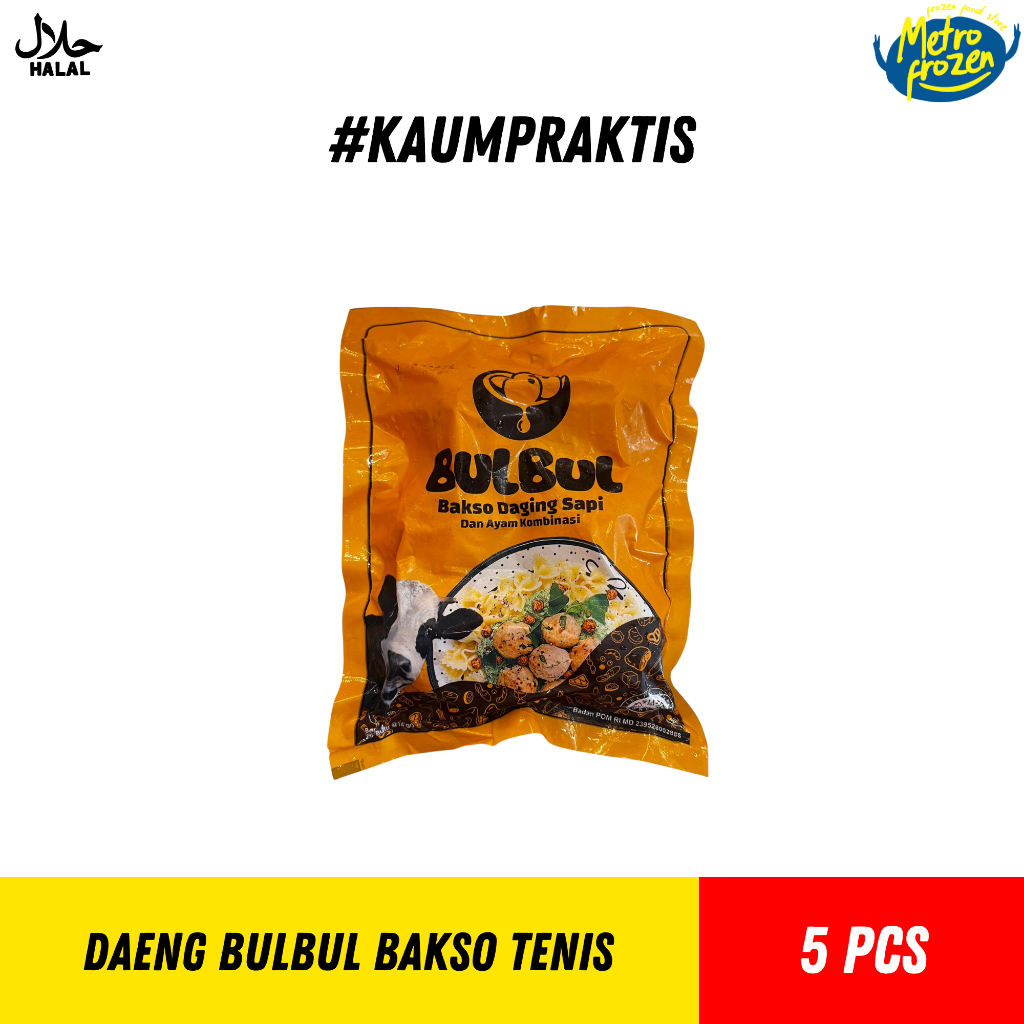 

DAENG BulBul Bakso Tenis Urat 5pcs// Bakso Besar Urat sapi // Bakso jumbo 5 biji // bakso tenis urat sapi