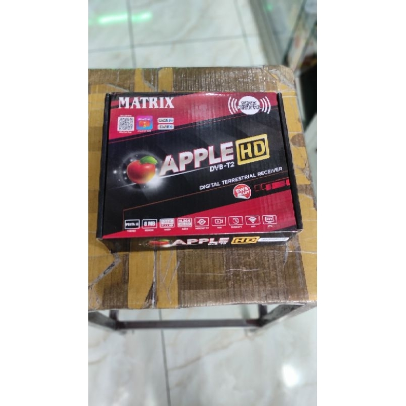 STB set top box matrix Apple merah/DVB T2,di jamin 100% ORI