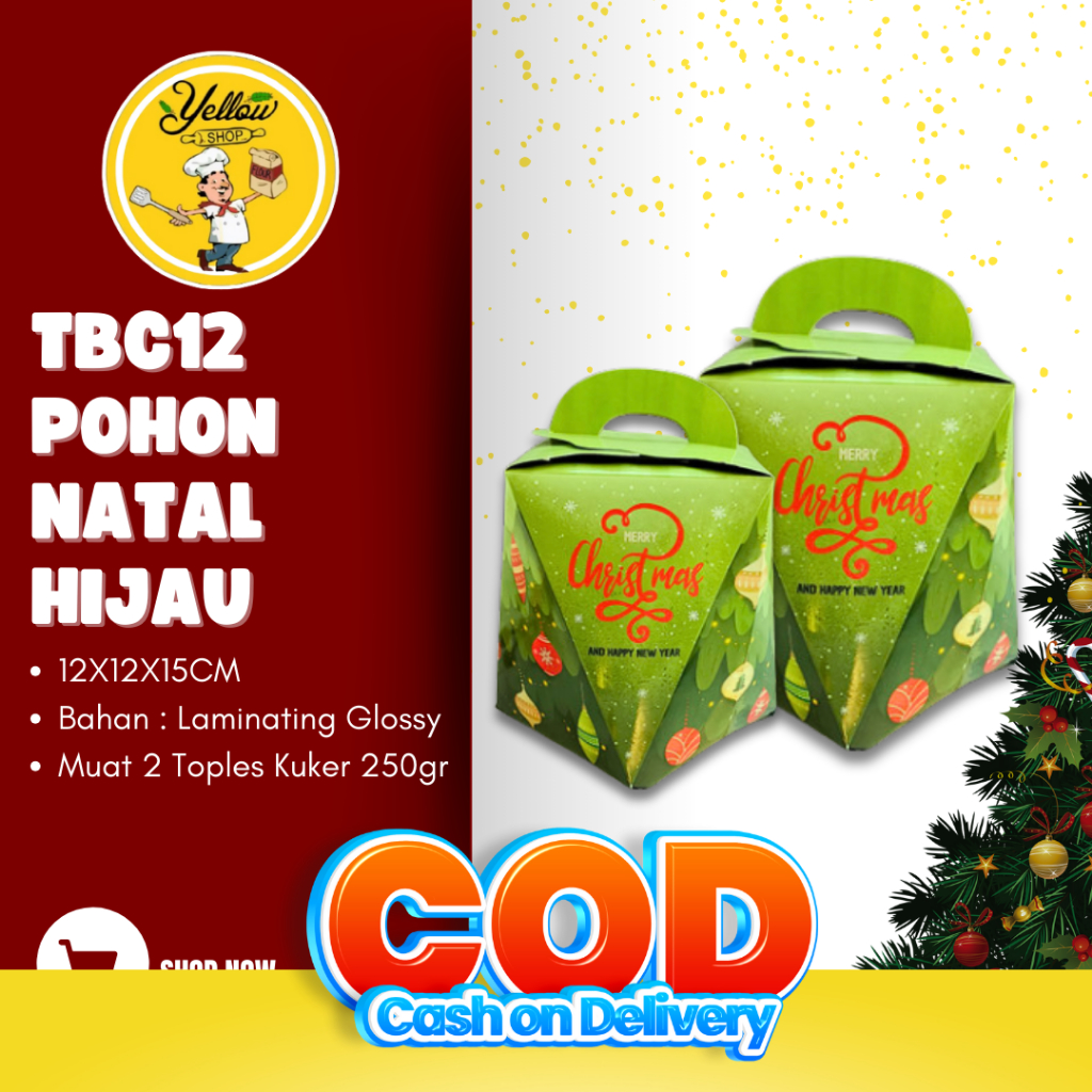 

BOX NATAL / TBC12 POHON NATAL HIJAU /PCS