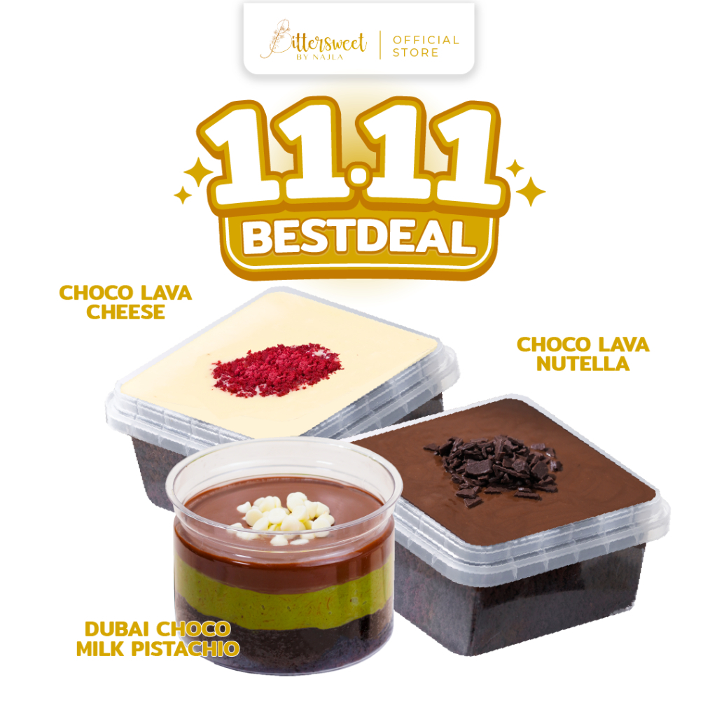

Dubai Choco Milk Pistchio + Choco Lava Cheese + Choco Lava Nutella ( PayDay)