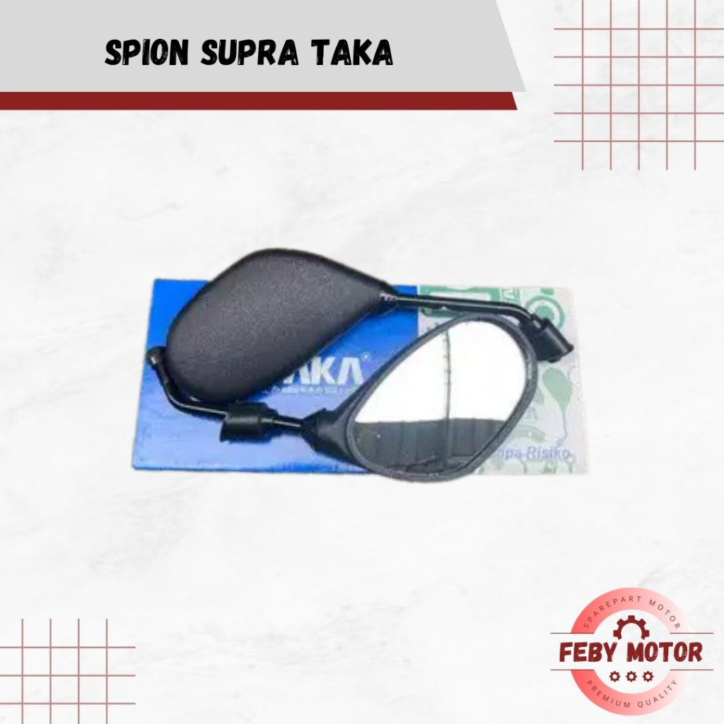TAKA Spion Supra // Kaca Spion Motor Honda Supra X Lama Supra Fit Satu Set