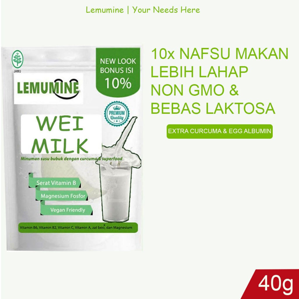 

Vitamin Penambah Berat Badan Lemumine (40G)