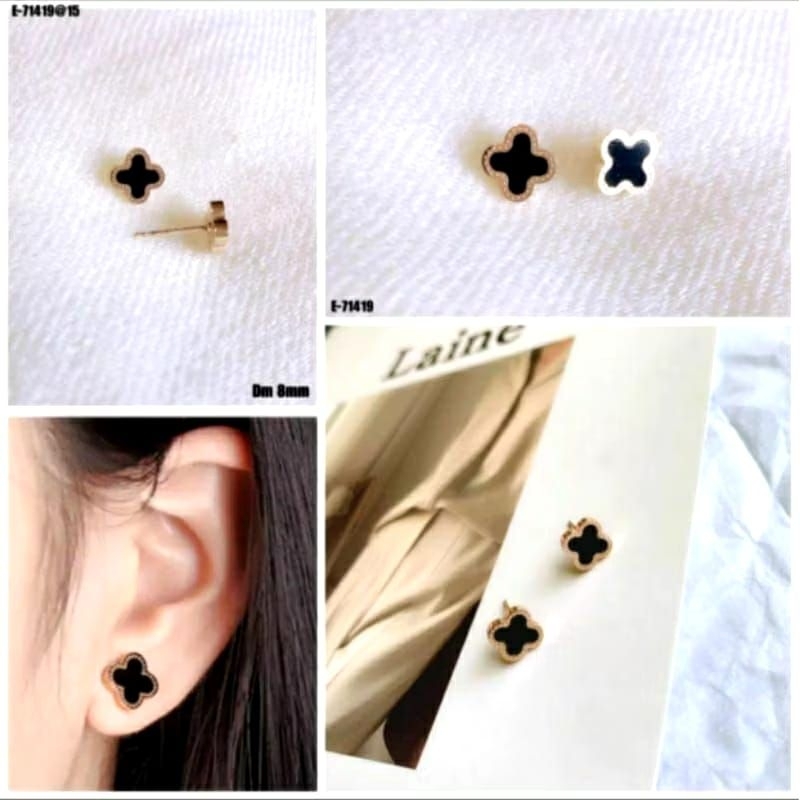 ANTING WANITA TUSUK TITANIUM ASLI CLV CANTIK