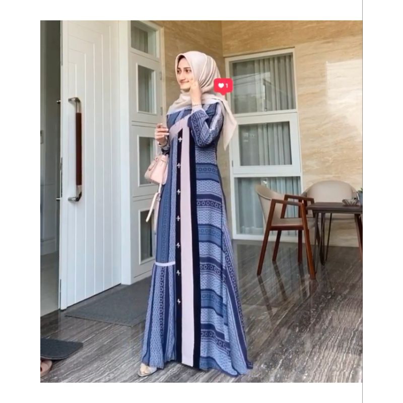 FAIRUZ DRESS ORI JAVINA OFFICIAL  /  FAIRUZ DRESS NEVY SIZE S by JAVINA  /  GAMIS DRESS  ORI JAVINA 