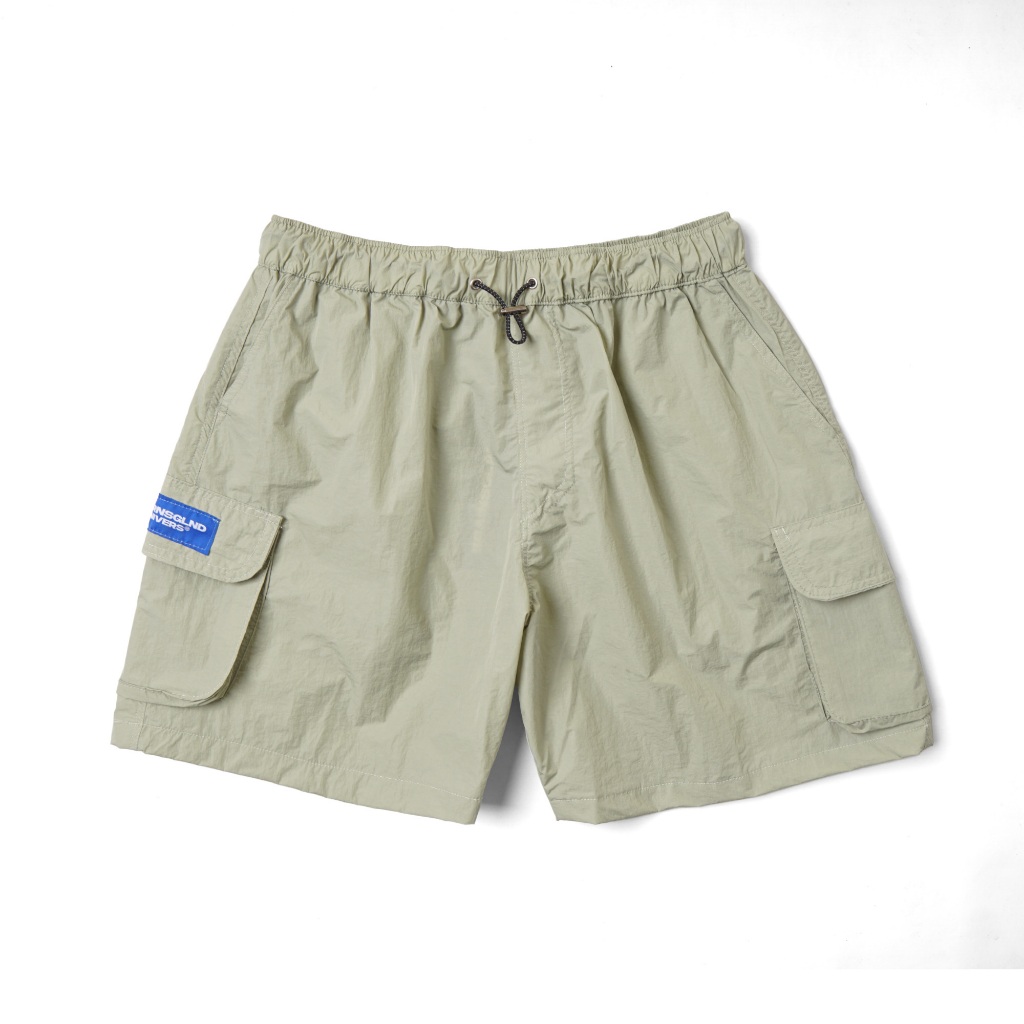 Short Pants Cargo | Crinkle Green Olive | Brainsgland