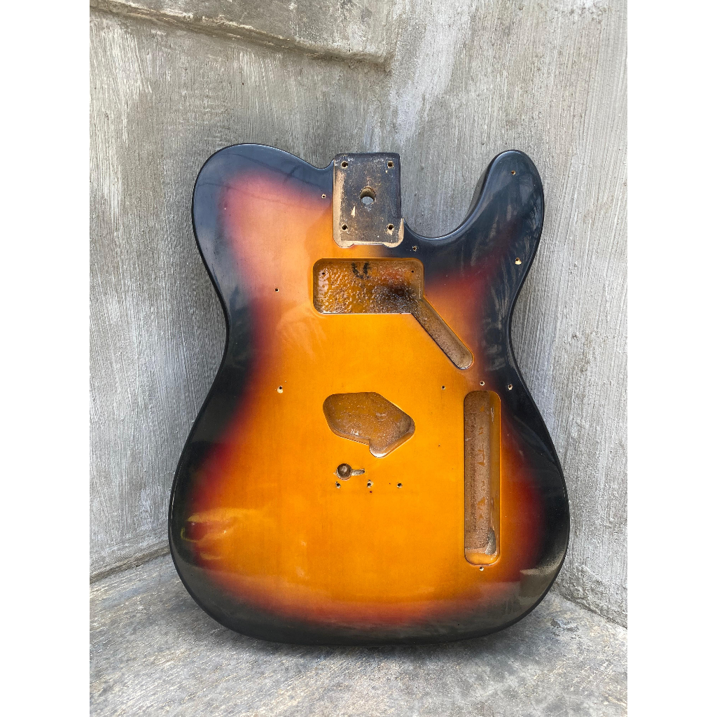 Body Guitar Electric Telecaster Pabrikan Second 2nd