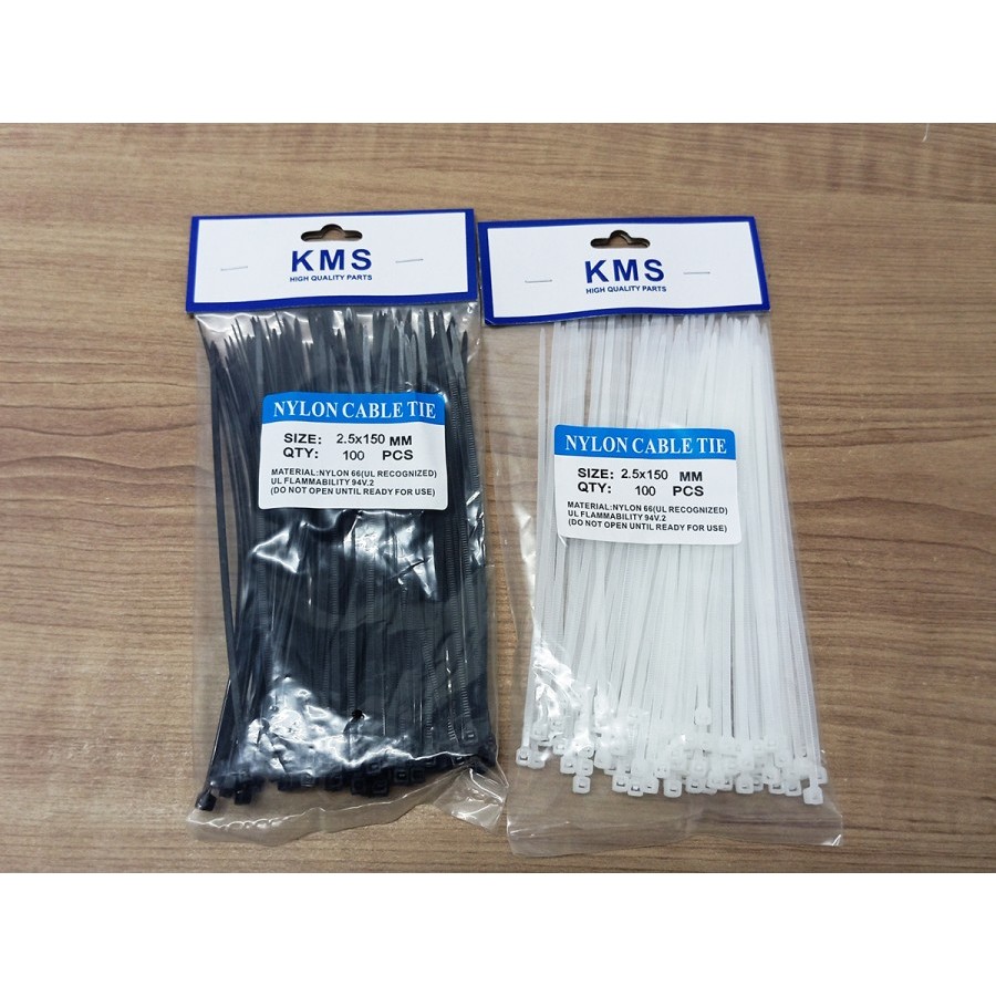 

KMS Kabel Ties / Cable Ties/ Kabel Tis CV150S 2,5 x 150