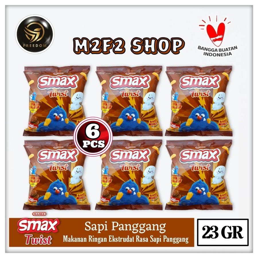 

Mamee Smax Twist Sapi Panggang | Roasted Beef Flavour Sachet - 23 gr (Kemasan 6 Pcs)